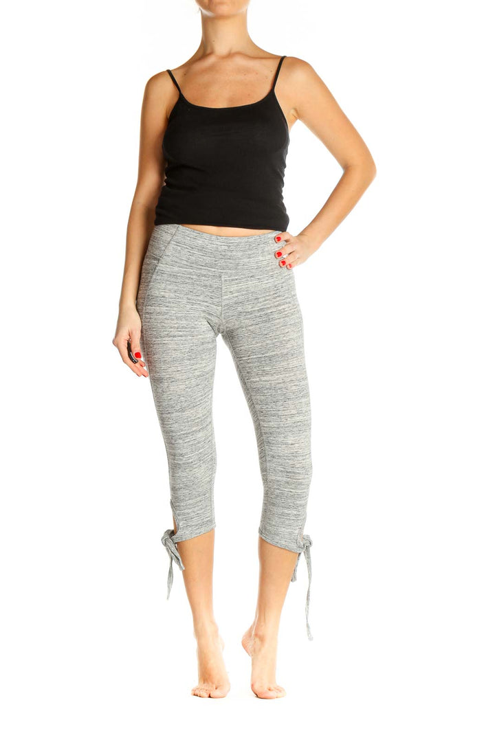 Gray Casual All Day Wear Leggings