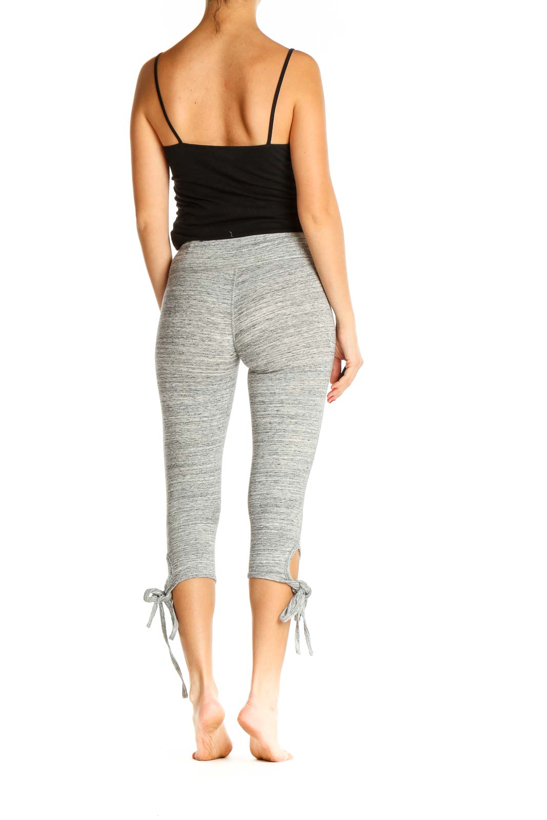 Gray Casual All Day Wear Leggings