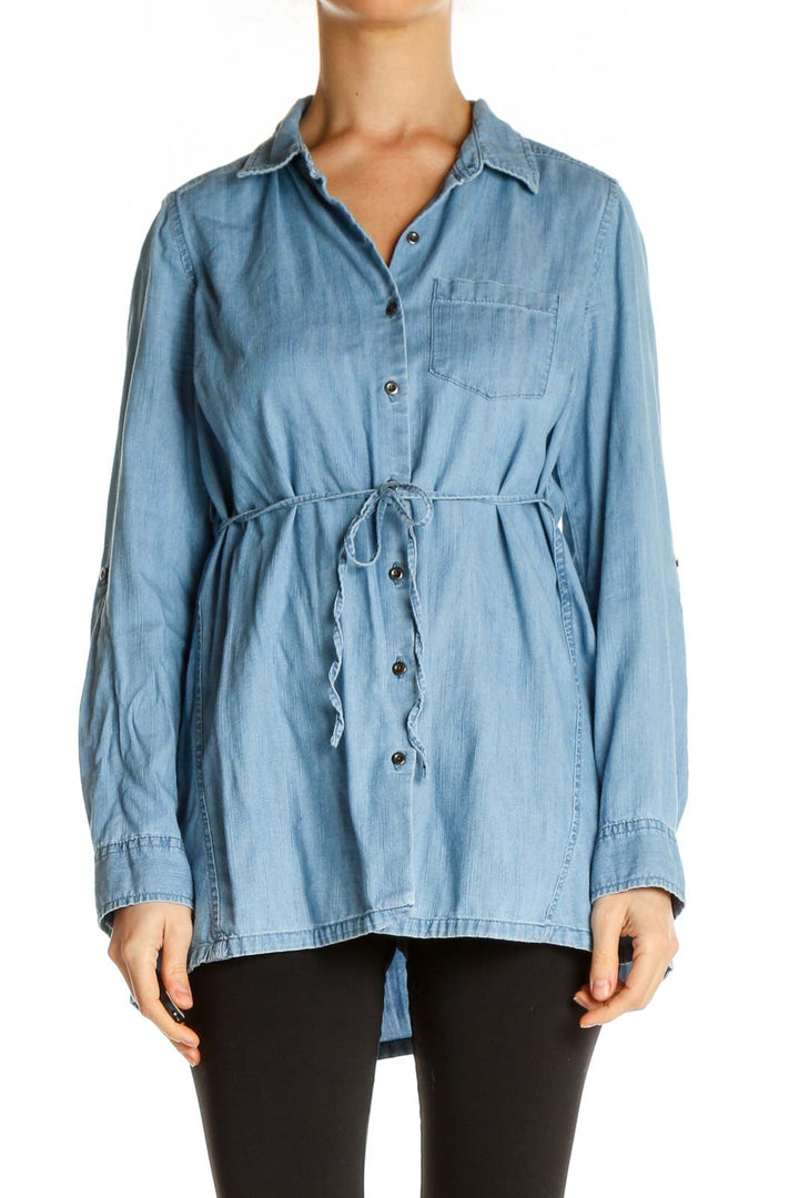 Blue Solid All Day Wear Shirt