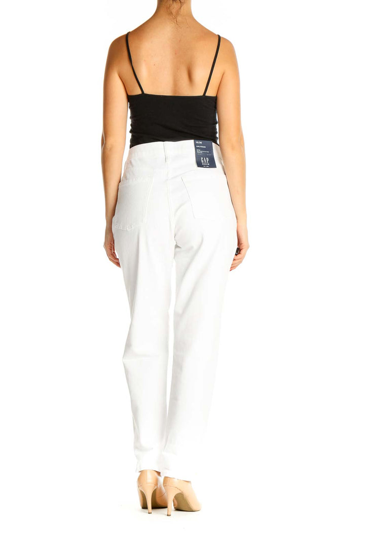 White Straight Leg Jeans