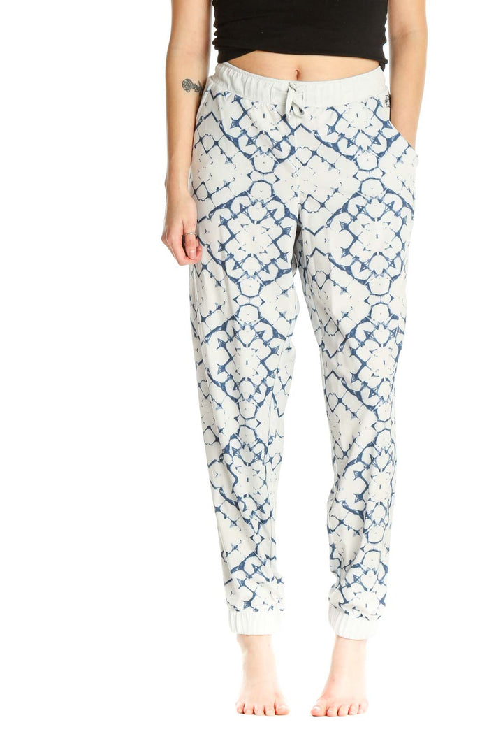 White Printed All Day Wear Leggings