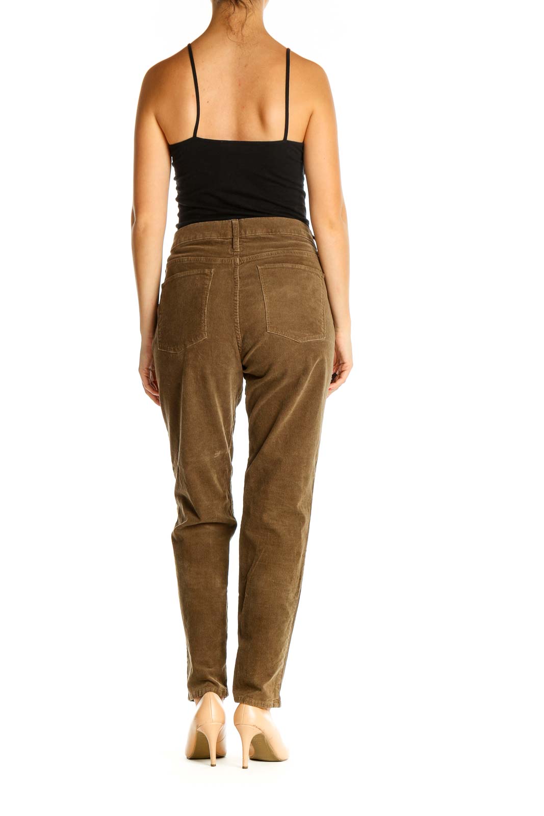 Brown Straight Leg Jeans