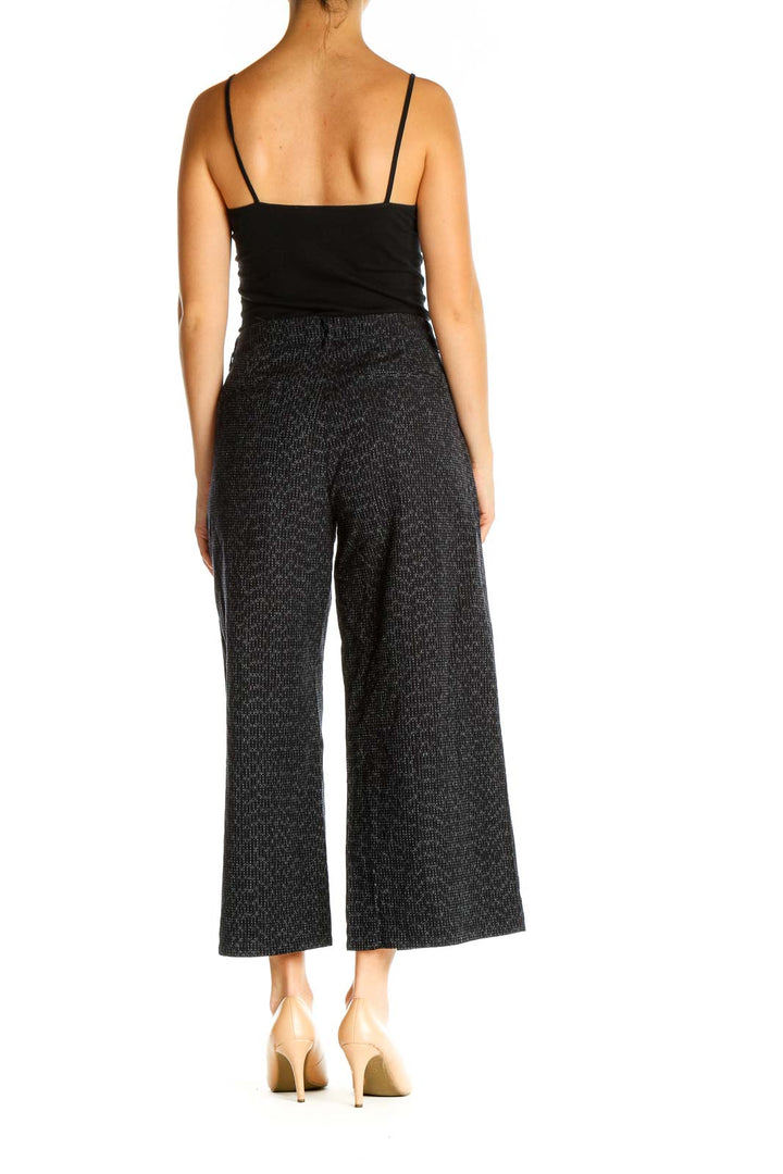 Black Printed All Day Wear Trousers