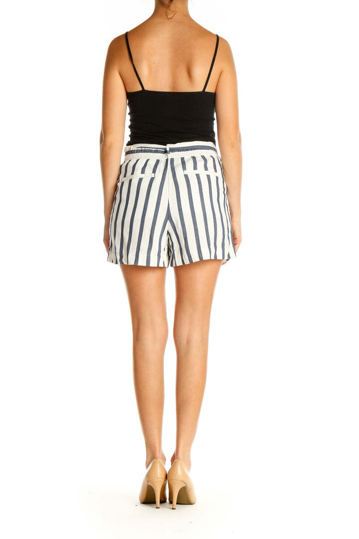 White Striped Chic Shorts