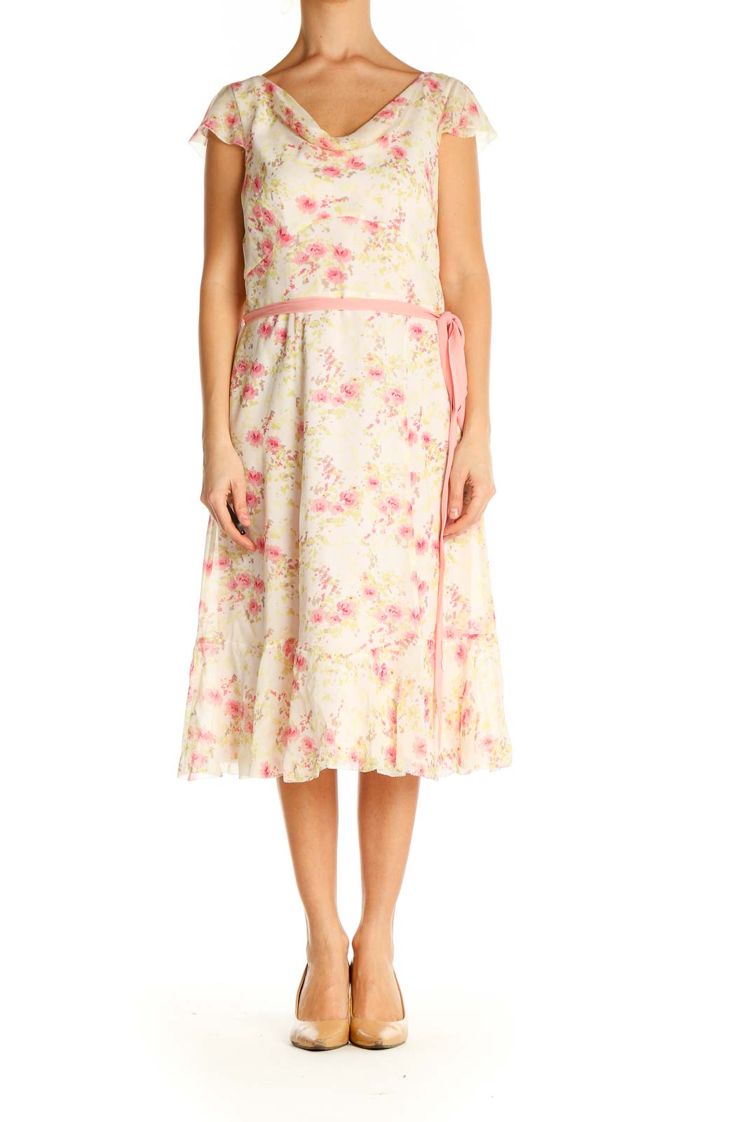 Pink Floral Day Dress