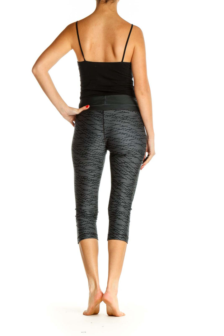 Gray Printed Activewear Leggings