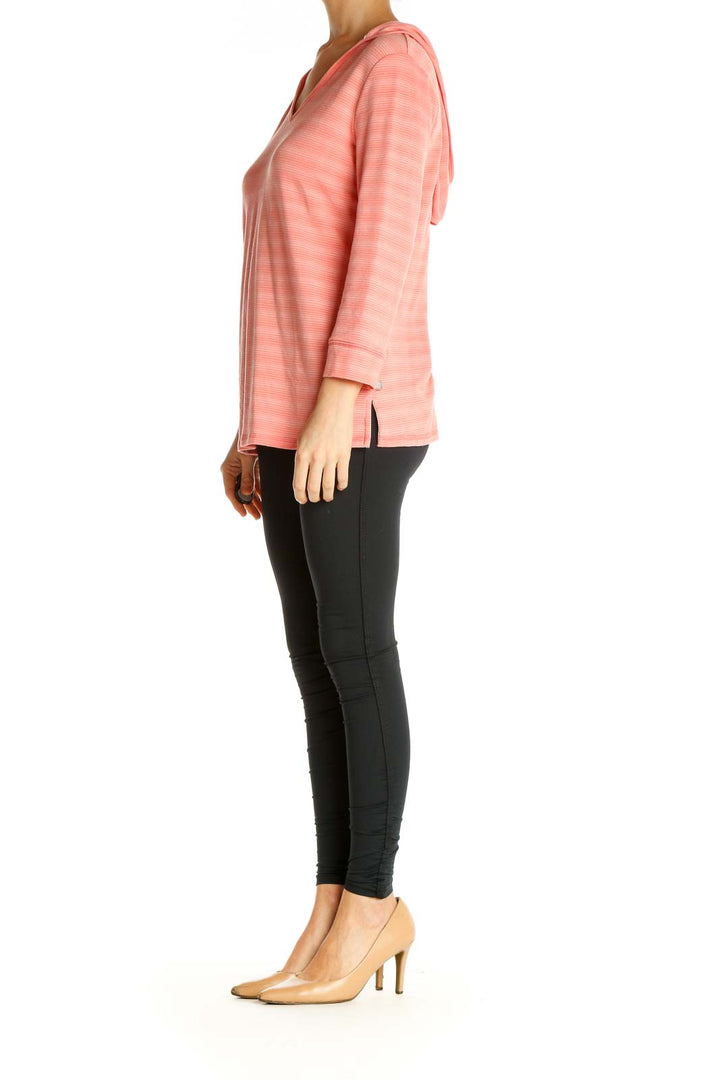 Pink Striped All Day Wear T-Shirt