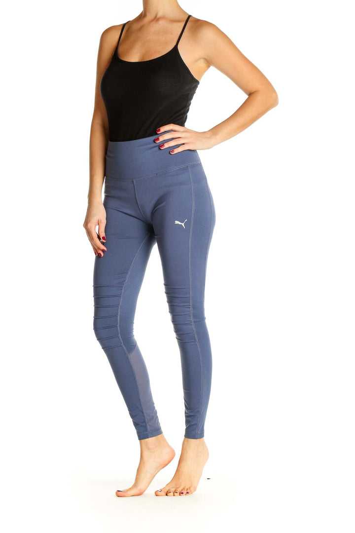 Blue All Day Wear Leggings