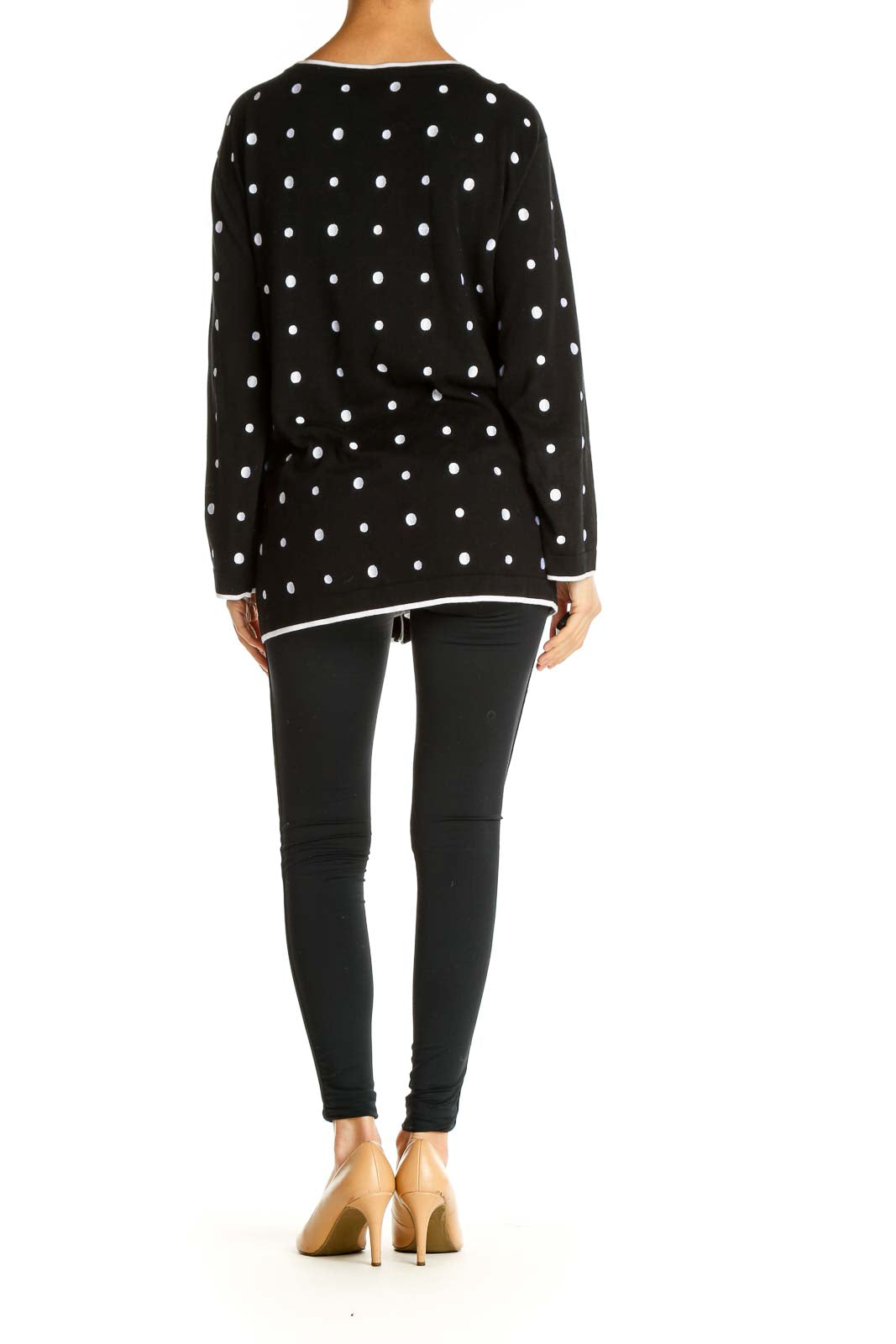 Black Polka Dot All Day Wear Sweater