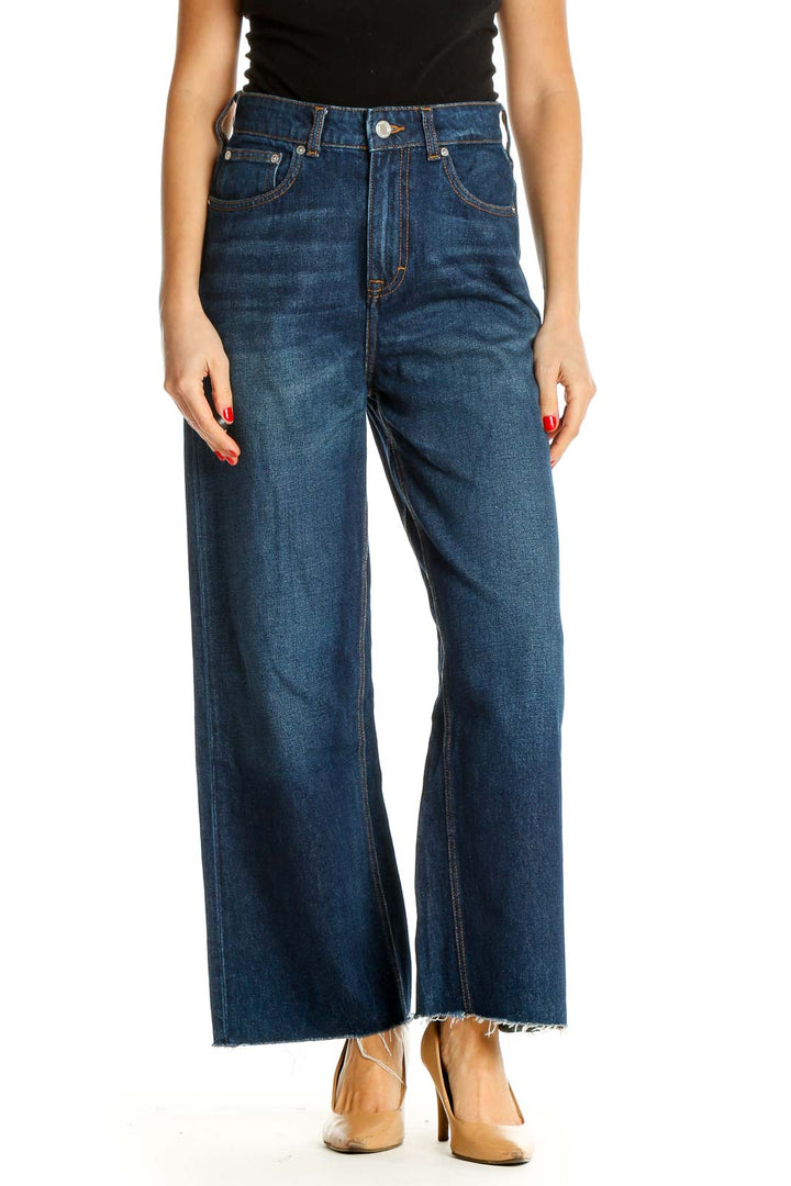 Blue Wide Leg Jeans