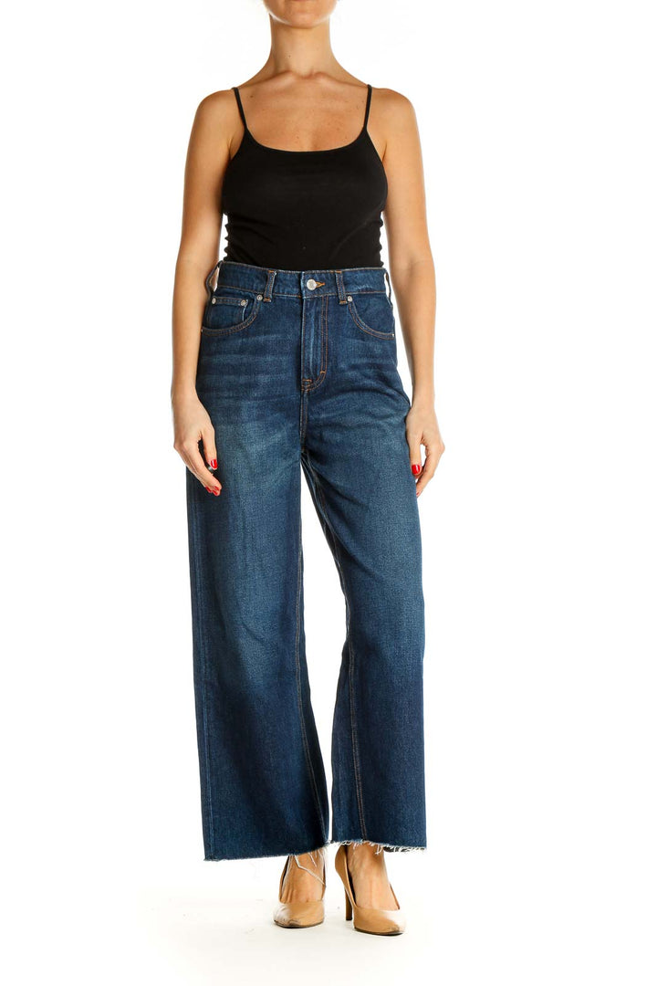 Blue Wide Leg Jeans