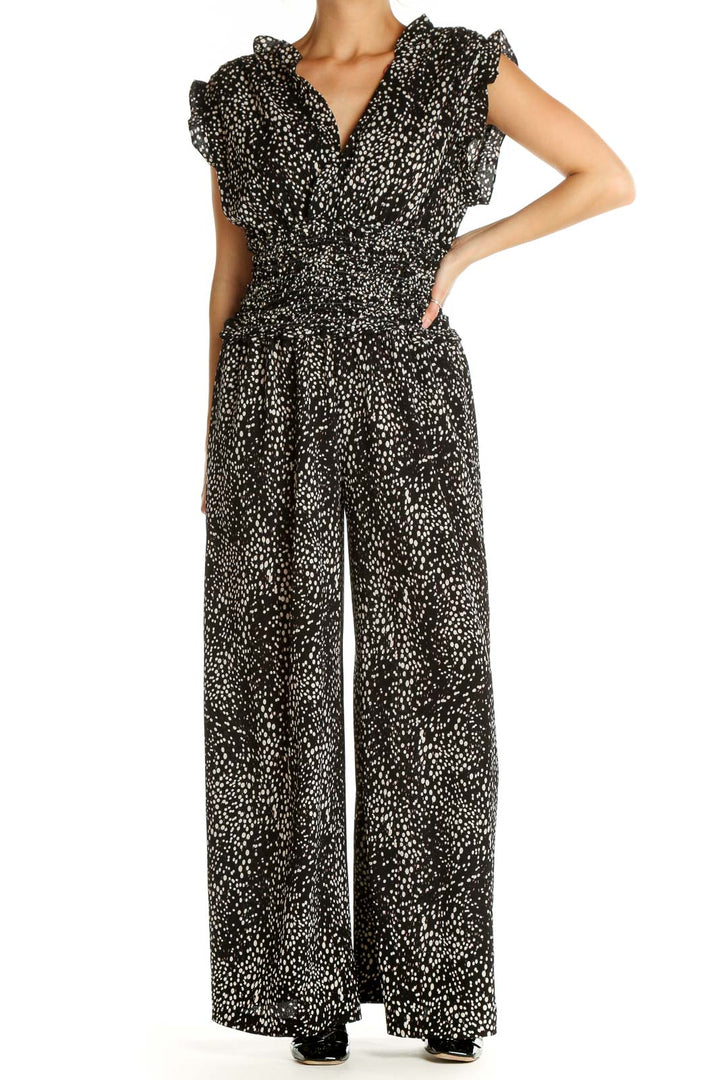 Black Printed Jumpsuit