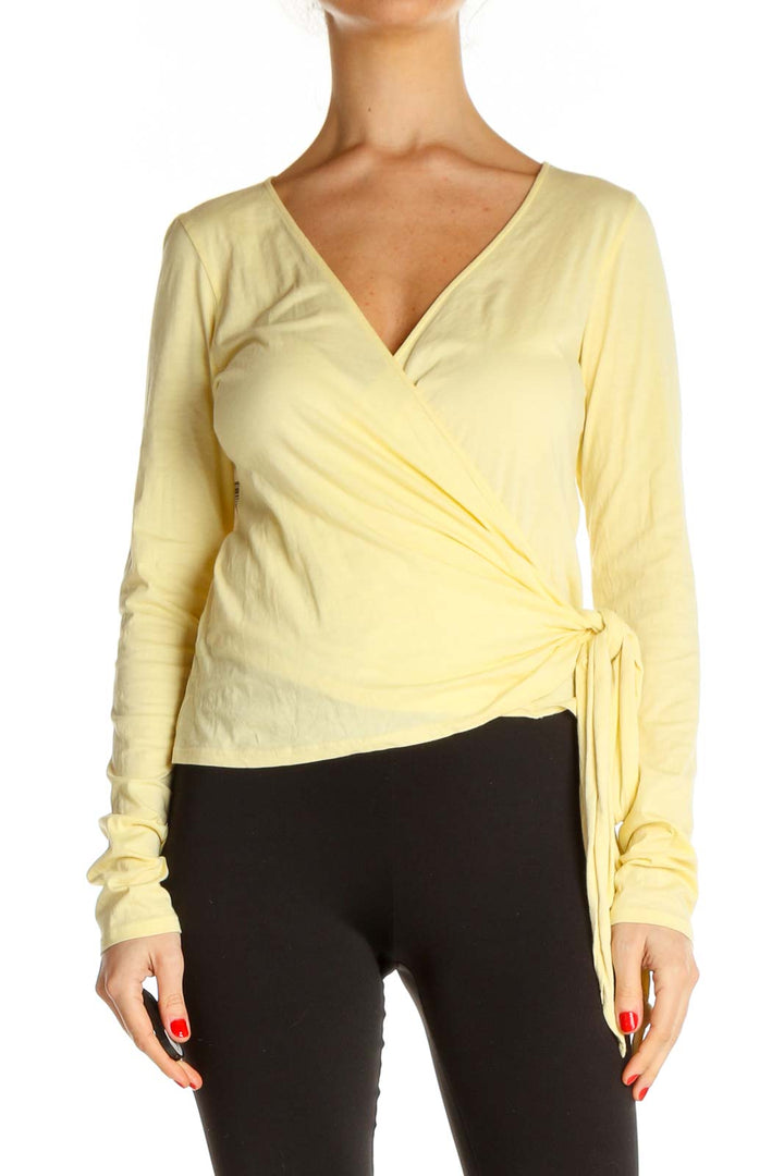 Yellow Solid All Day Wear Blouse