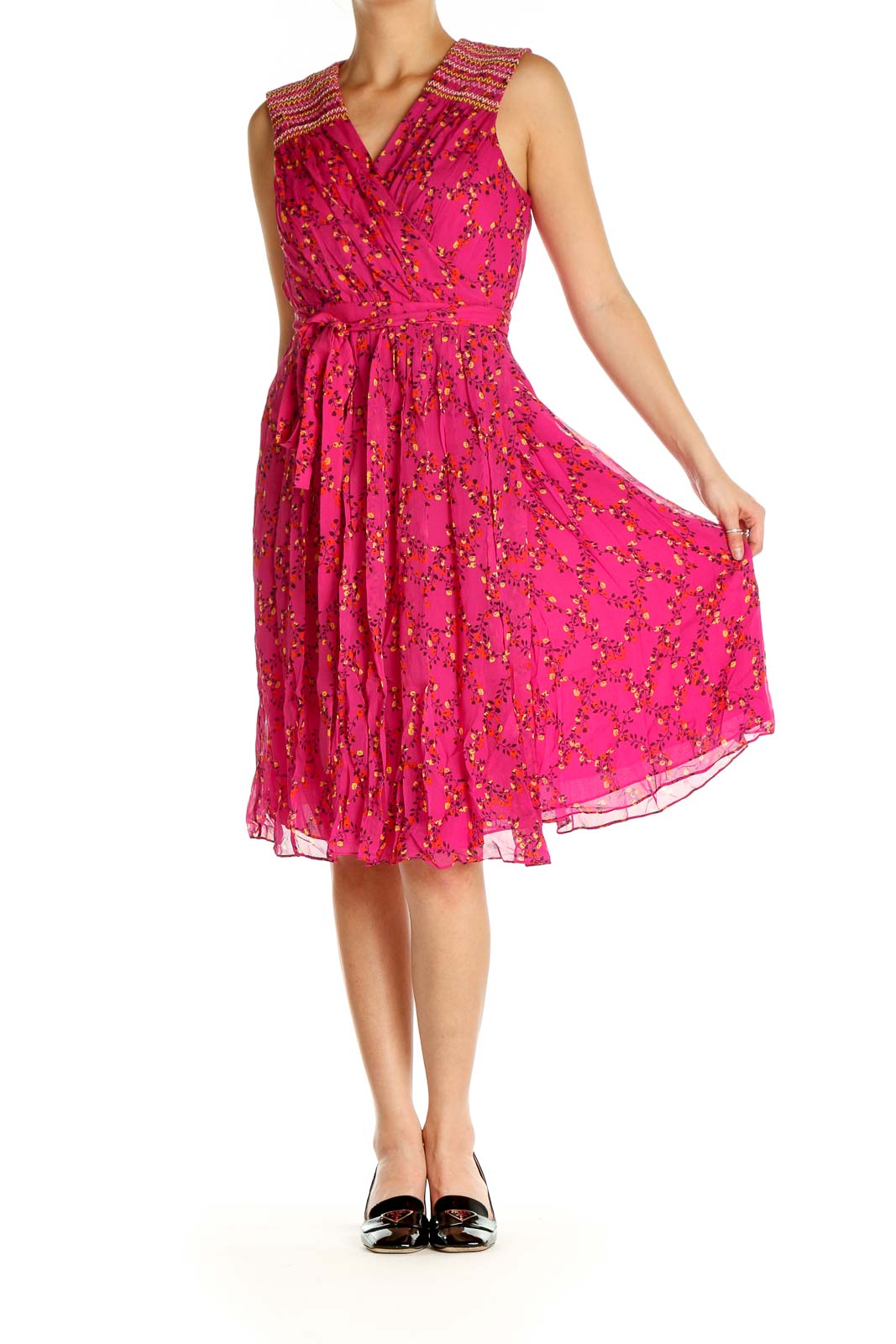 Pink Polka Dot Day Fit & Flare Dress