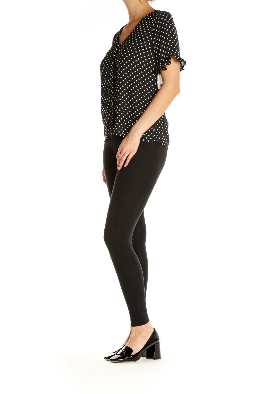 Black Polka Dot All Day Wear T-Shirt