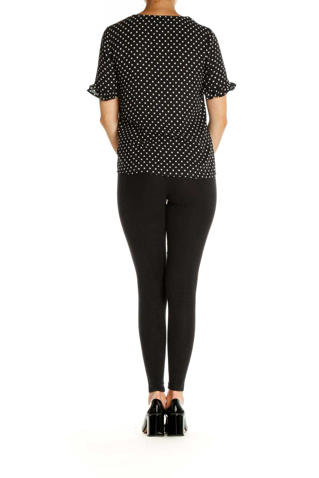 Black Polka Dot All Day Wear T-Shirt