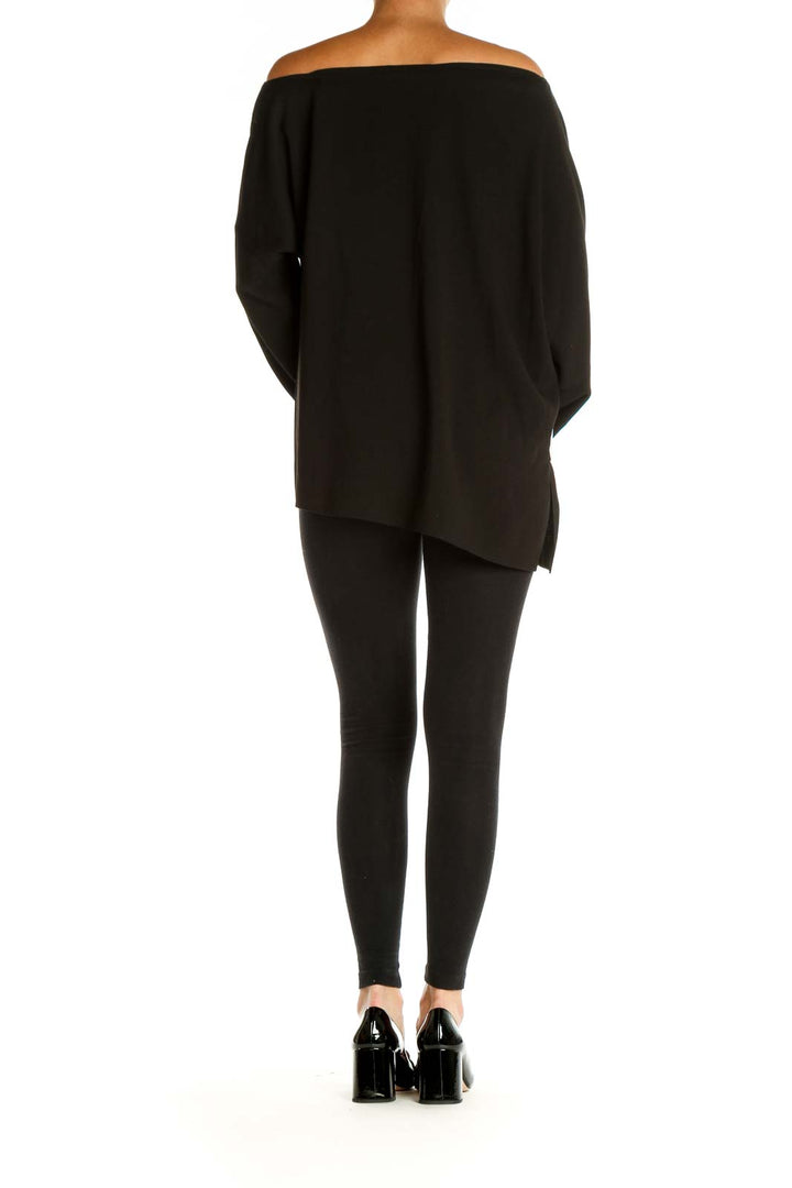 Black Solid All Day Wear Blouse