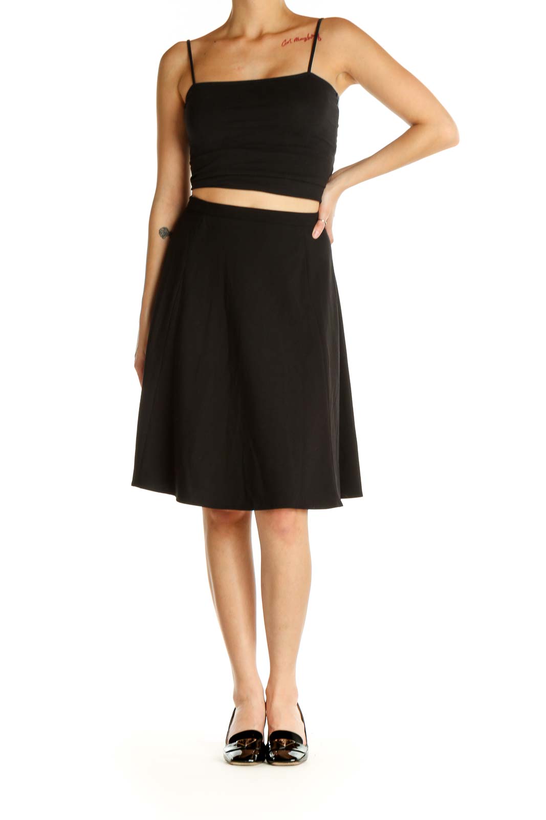 Black Classic A-Line Skirt