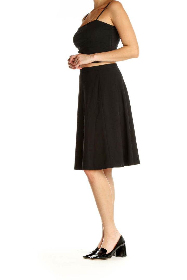 Black Classic A-Line Skirt