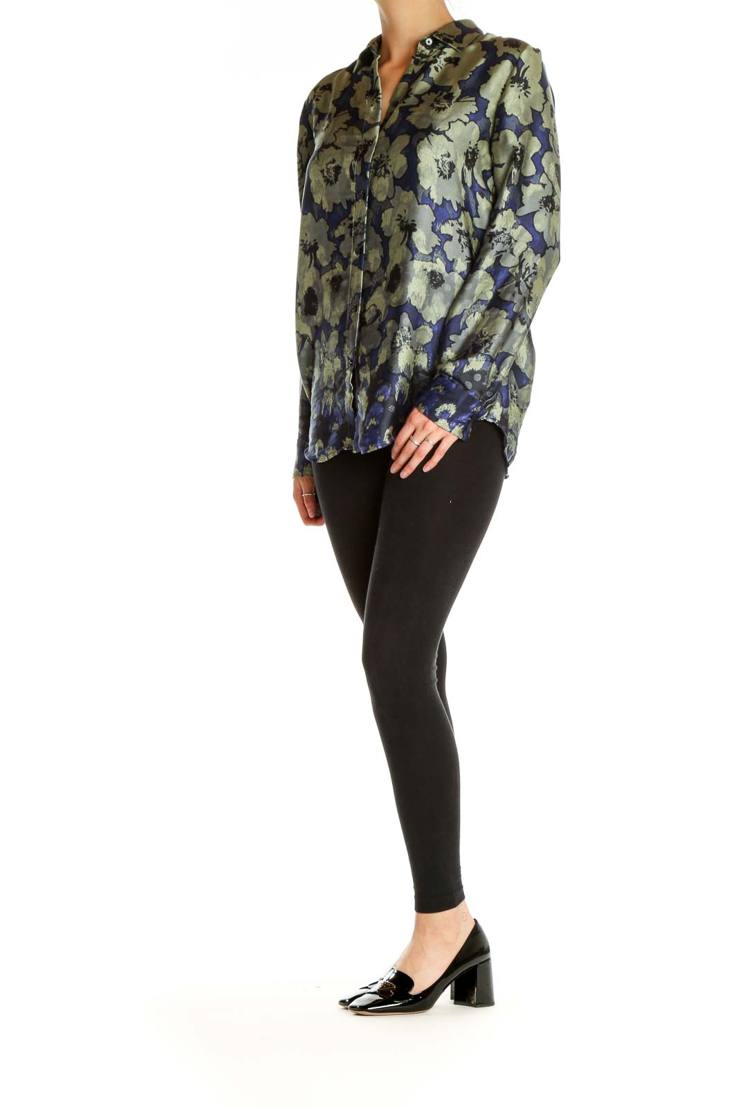 Green Printed Bohemian Shirt