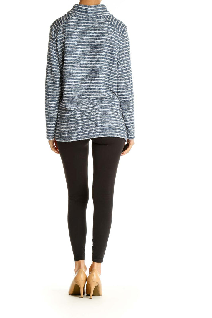 Gray Striped All Day Wear Sweater