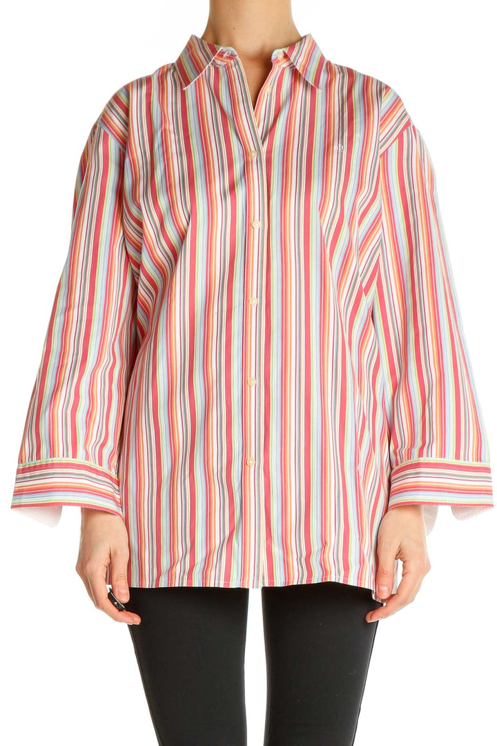 Pink Striped All Day Wear Shirt