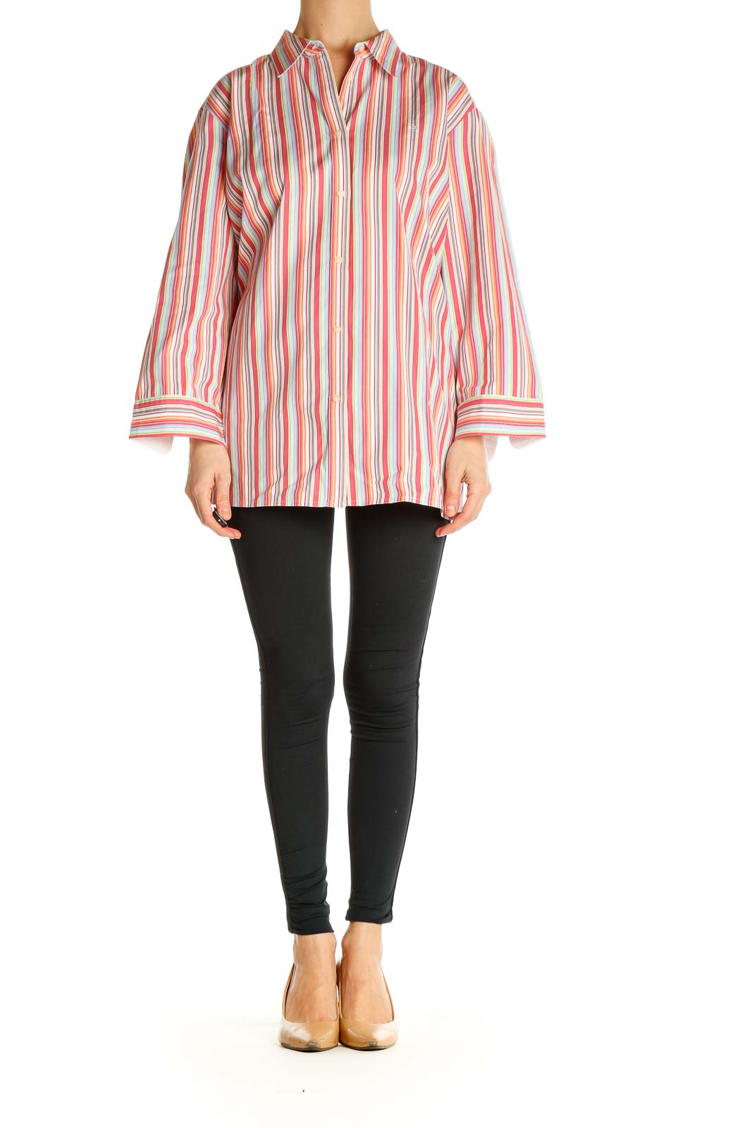 Pink Striped All Day Wear Shirt