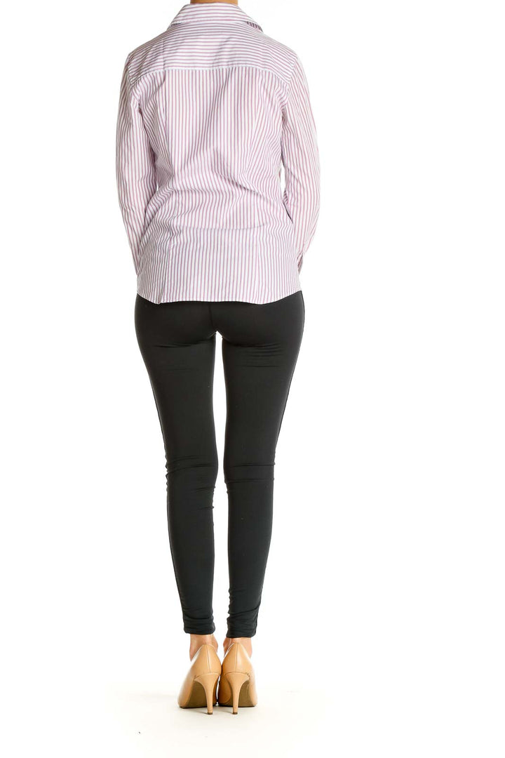 Purple Striped Formal Shirt