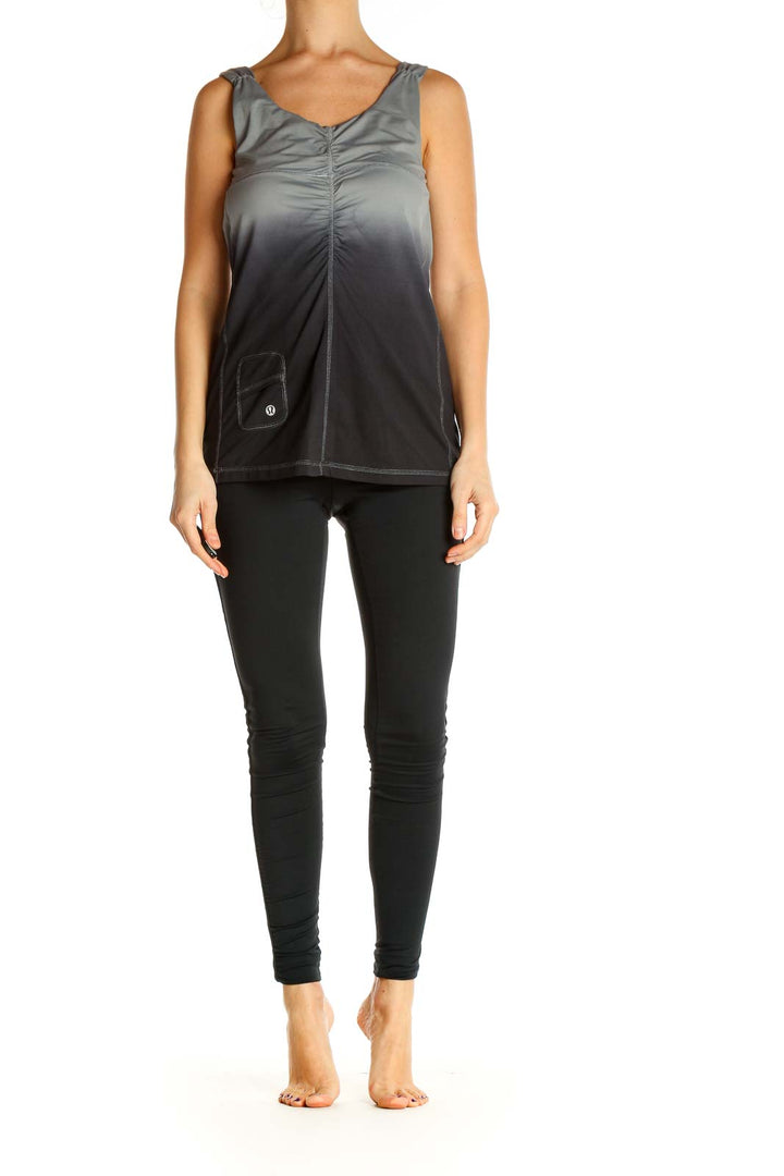 Black Solid Chic Tank Top