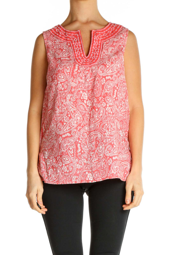 Pink Floral Print All Day Wear Blouse