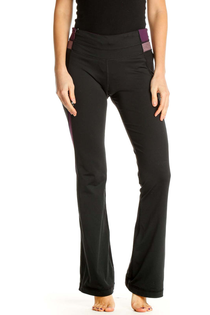 Black Solid All Day Wear Trousers