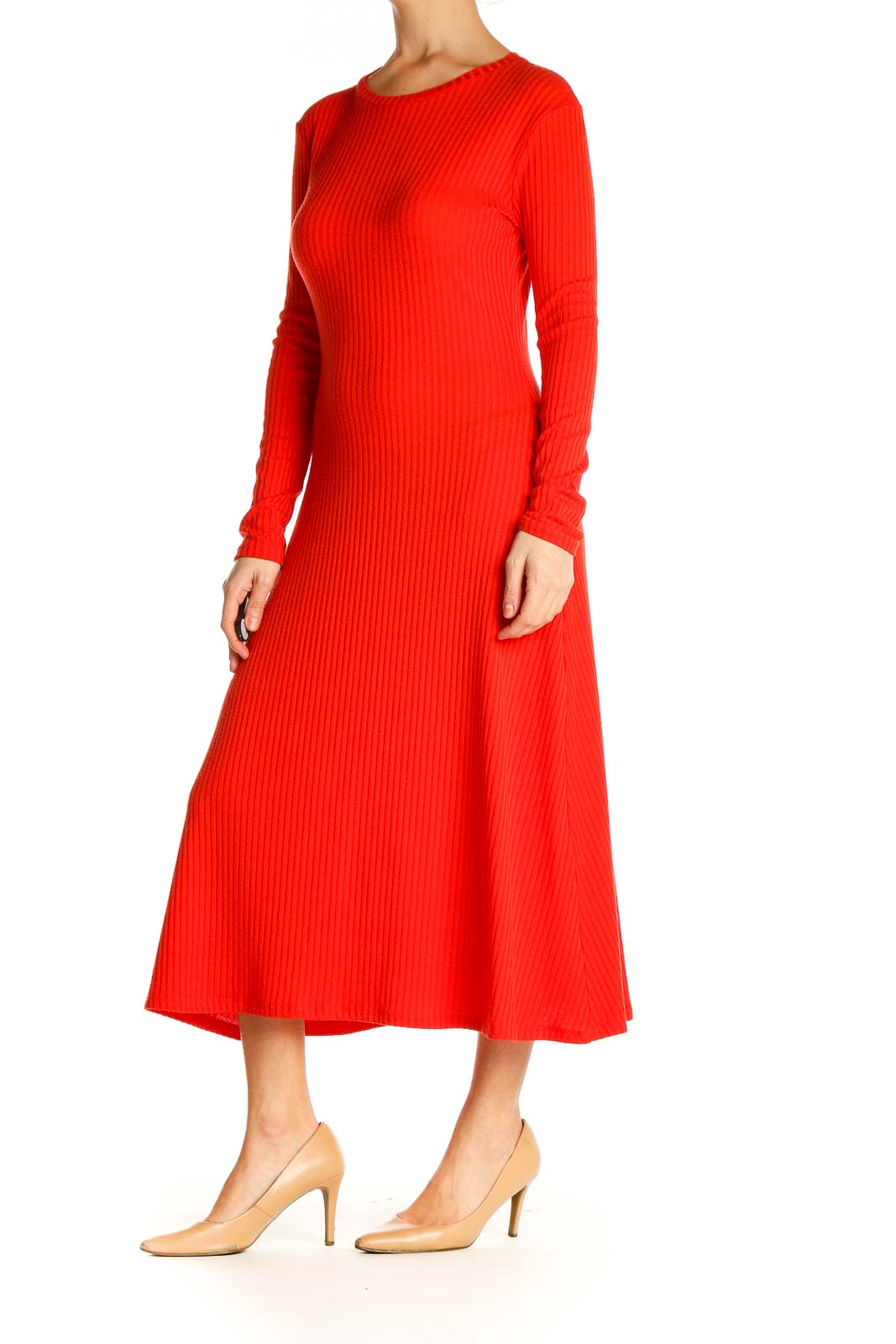 Red Casual Day Dress