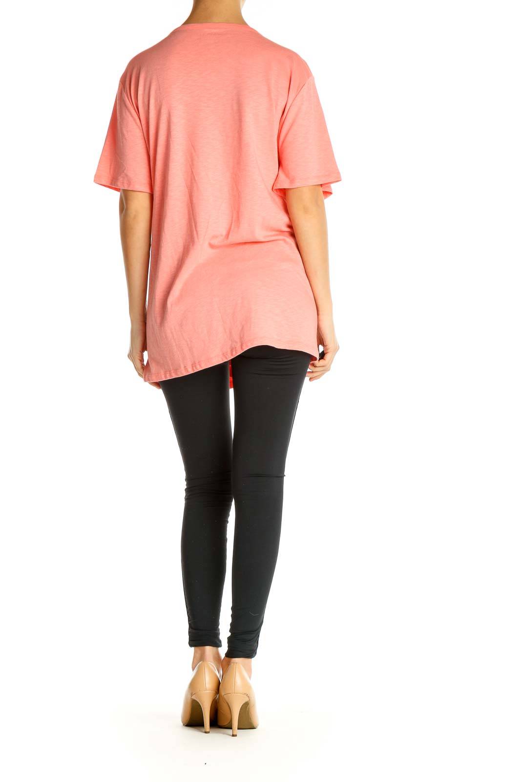 Pink Solid Casual Blouse