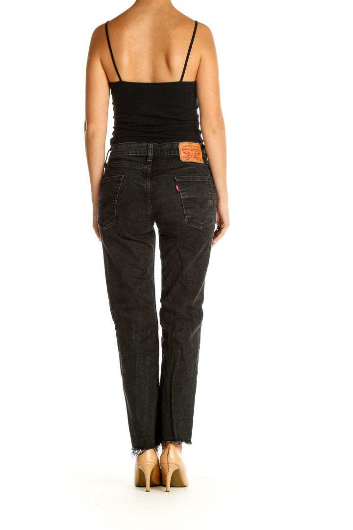 Black Straight Leg Jeans