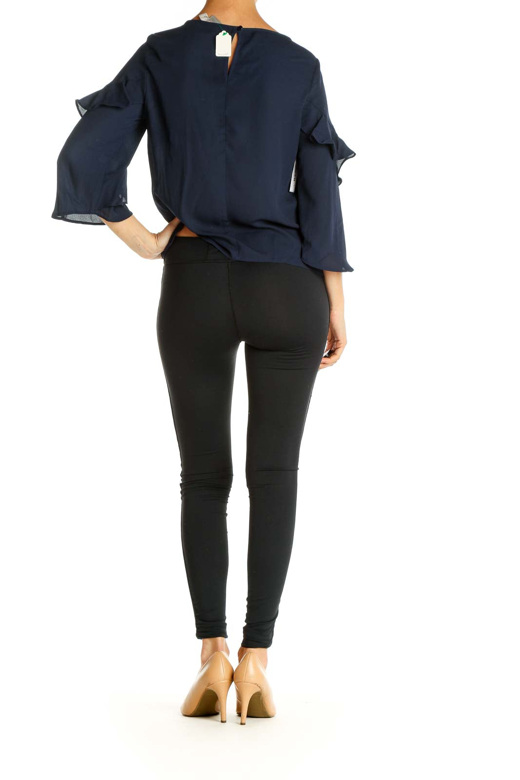 Blue Solid Brunch Blouse