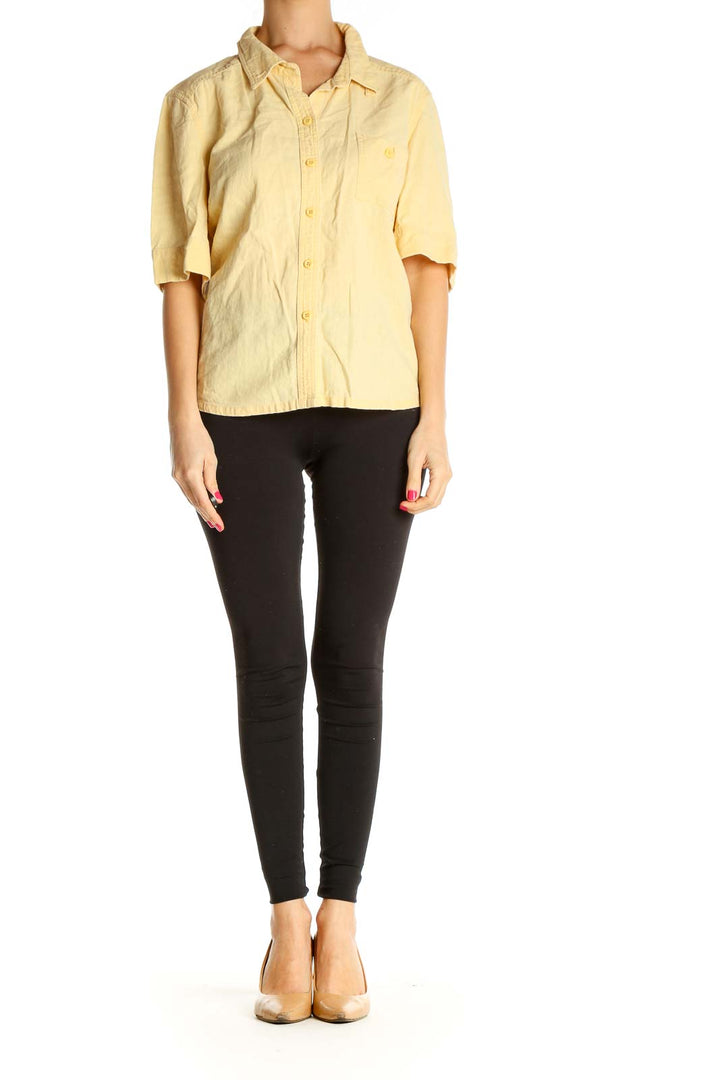 Yellow Solid All Day Wear Shirt