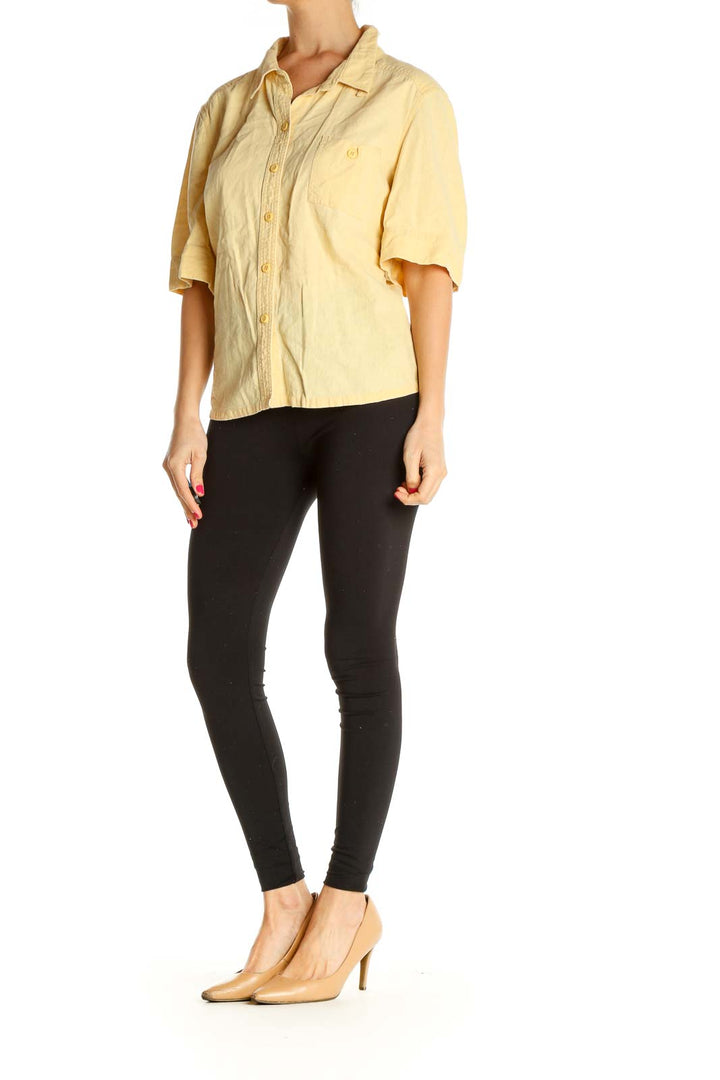 Yellow Solid All Day Wear Shirt