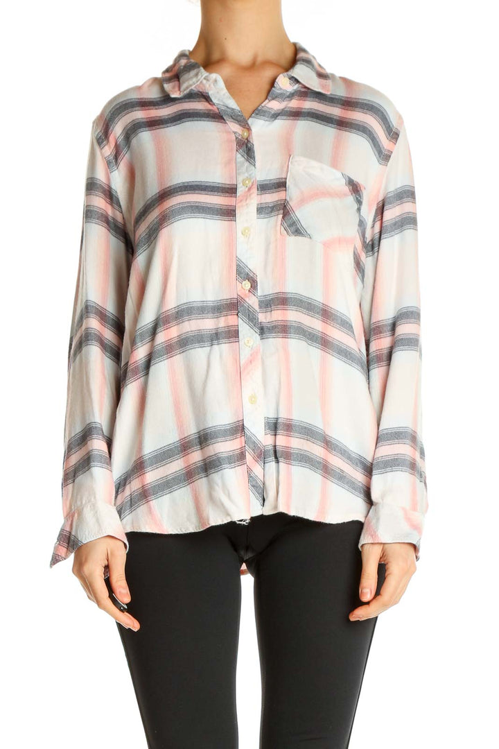 Beige Checkered All Day Wear Shirt