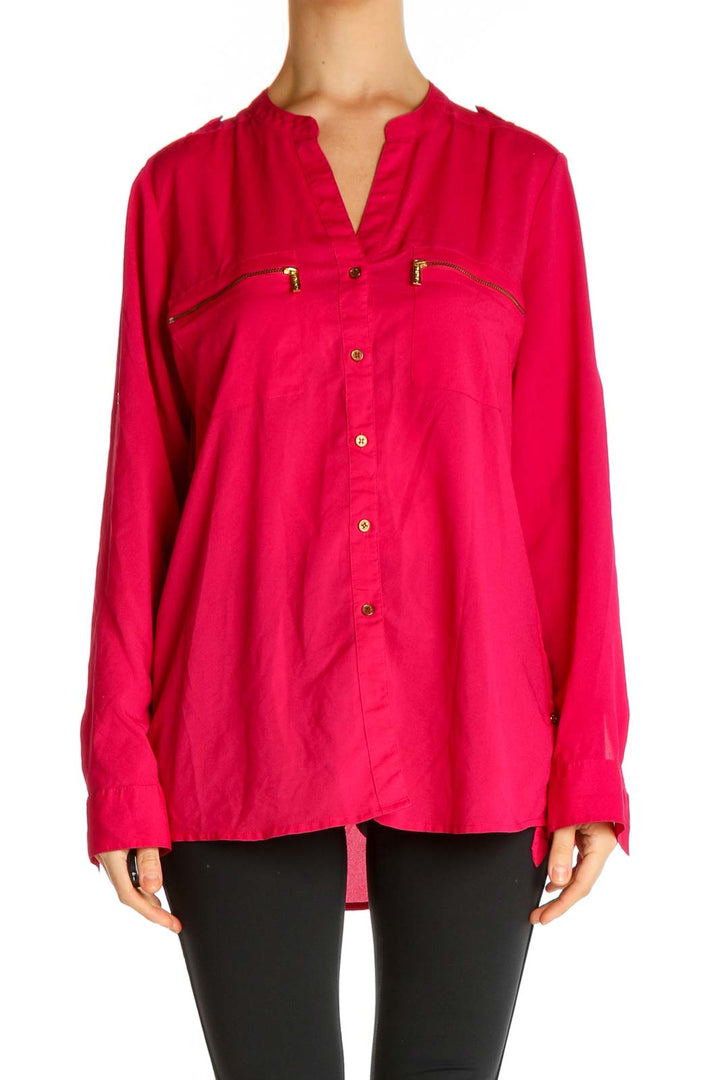 Pink Solid All Day Wear Shirt