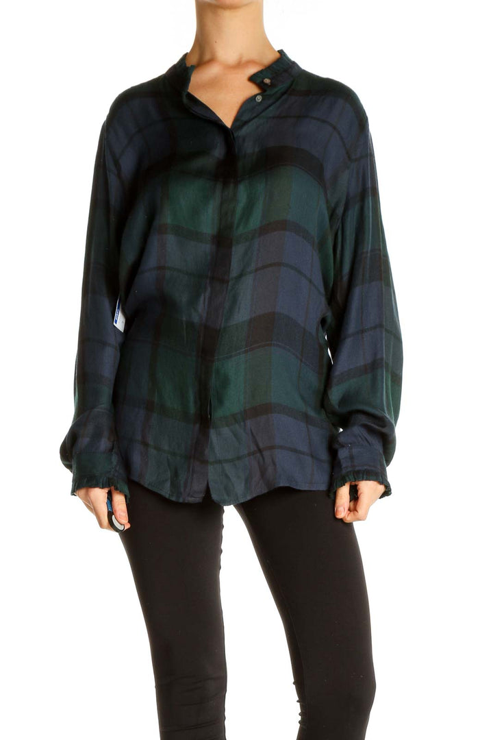 Green Checkered All Day Wear Shirt