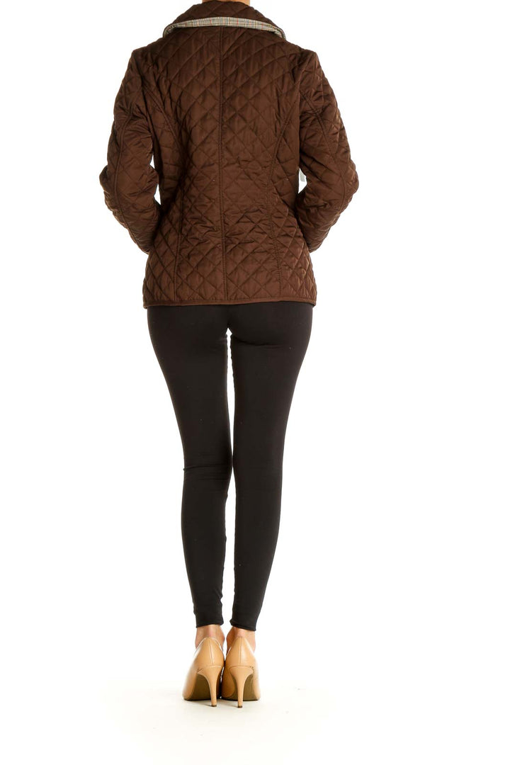 Brown Quilted Jacket