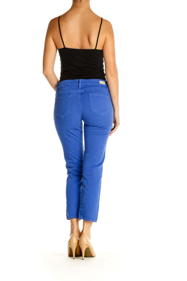 Blue Straight Leg Jeans