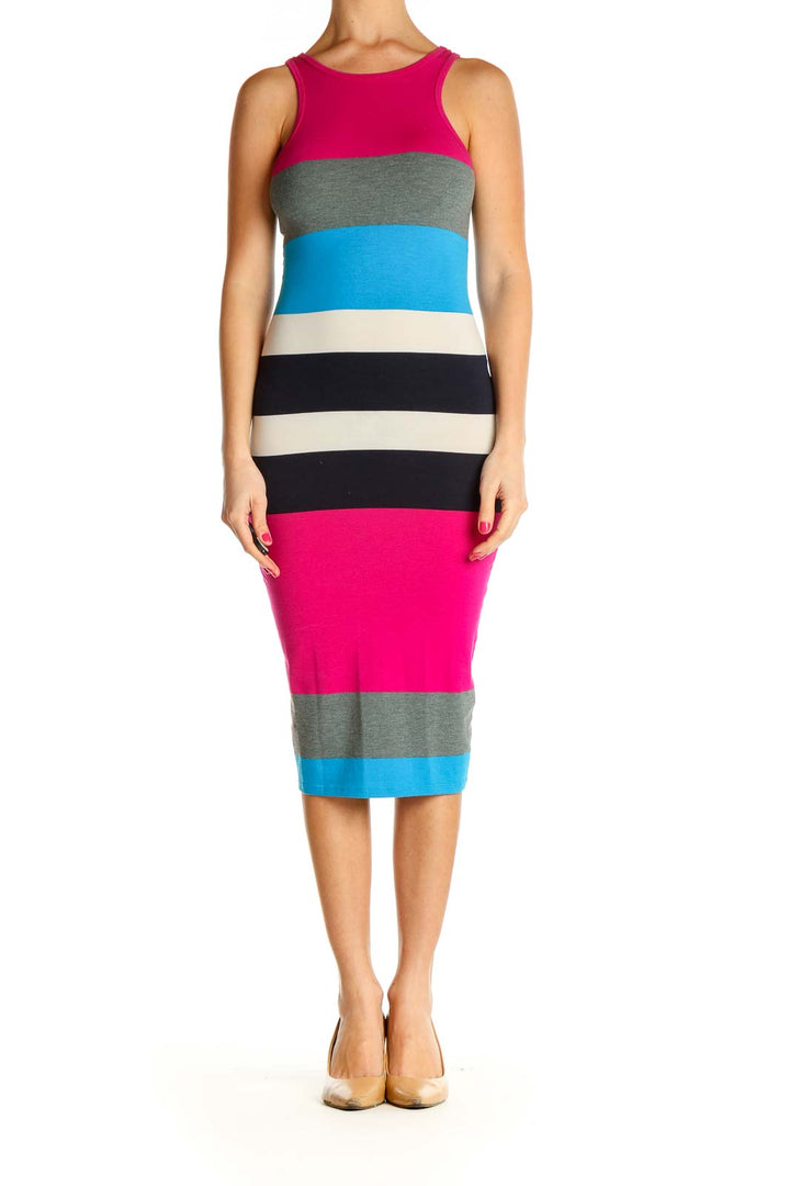 Pink Striped Day Dress