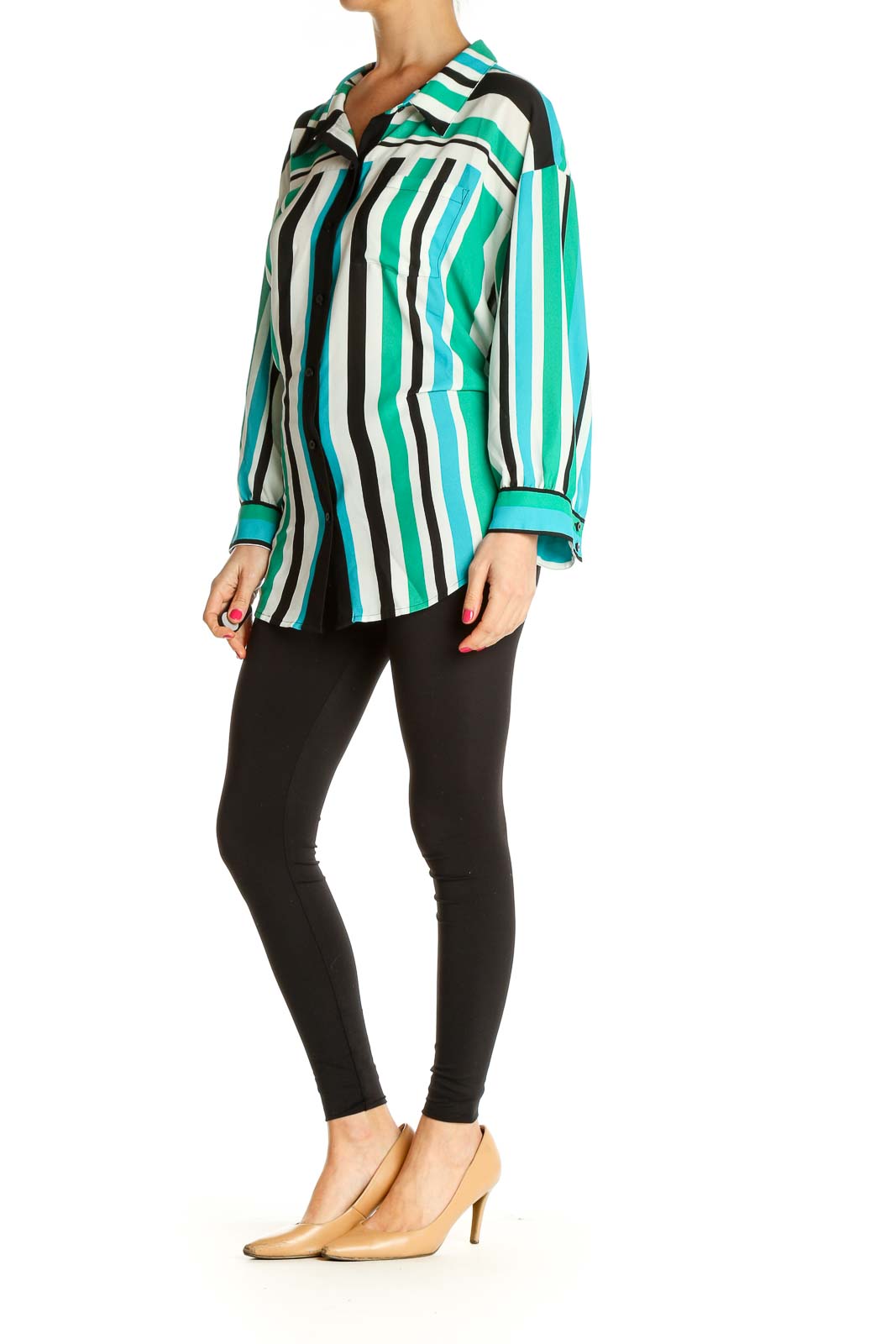 Blue Striped Formal Shirt