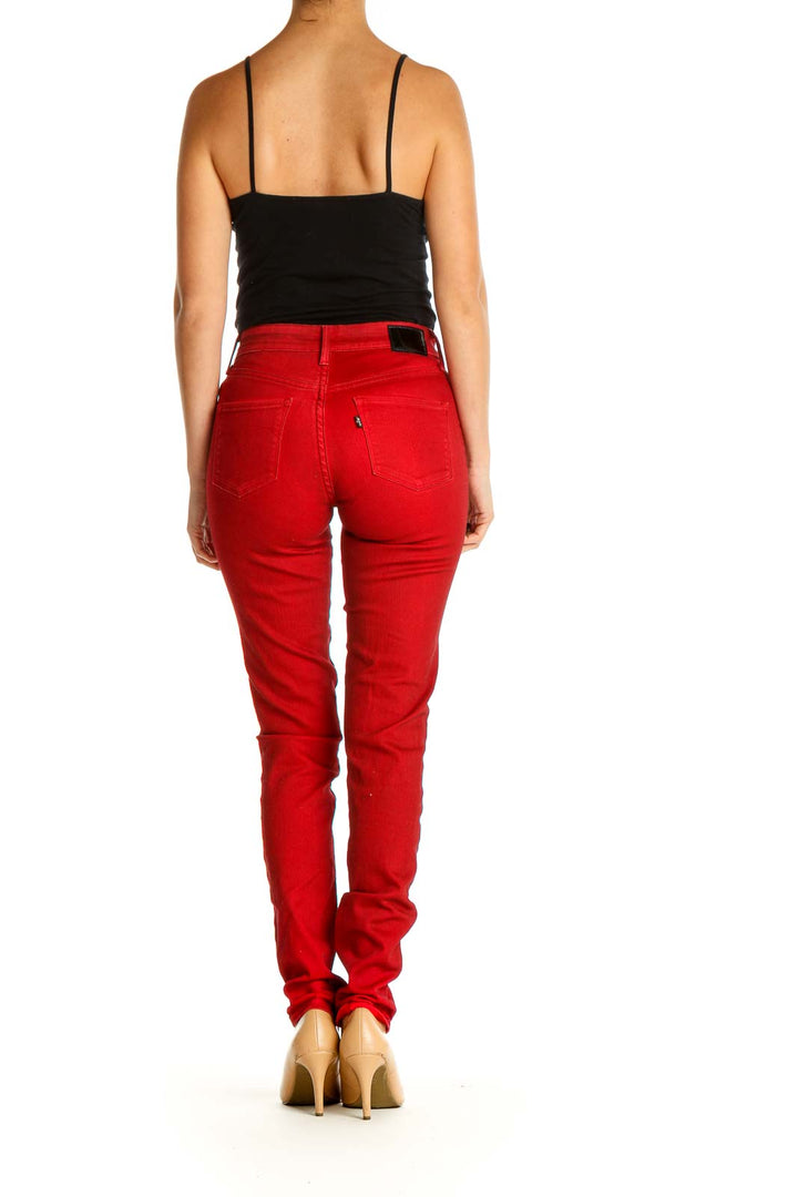 Red Skinny Pants