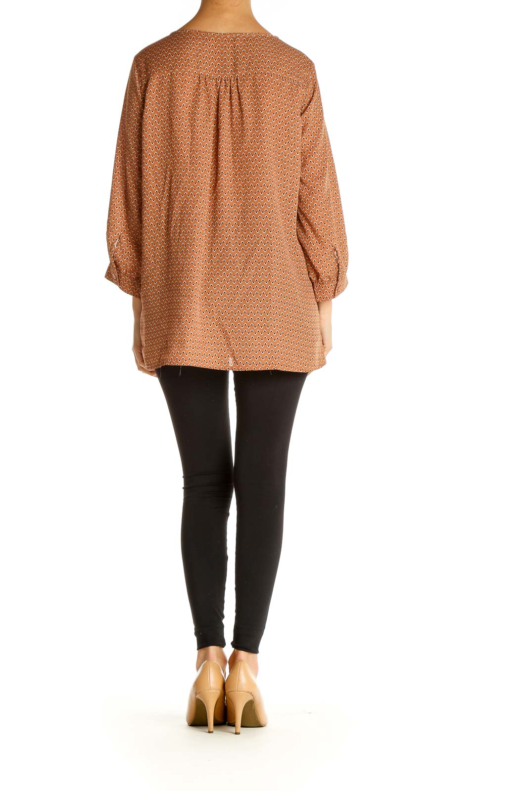 Orange Striped All Day Wear Sweater