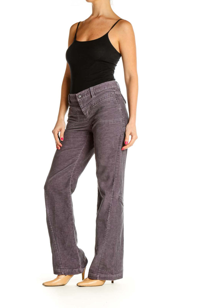 Purple Straight Leg Jeans