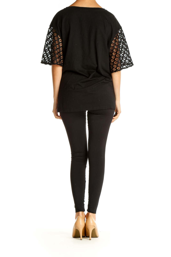 Black Solid All Day Wear Blouse