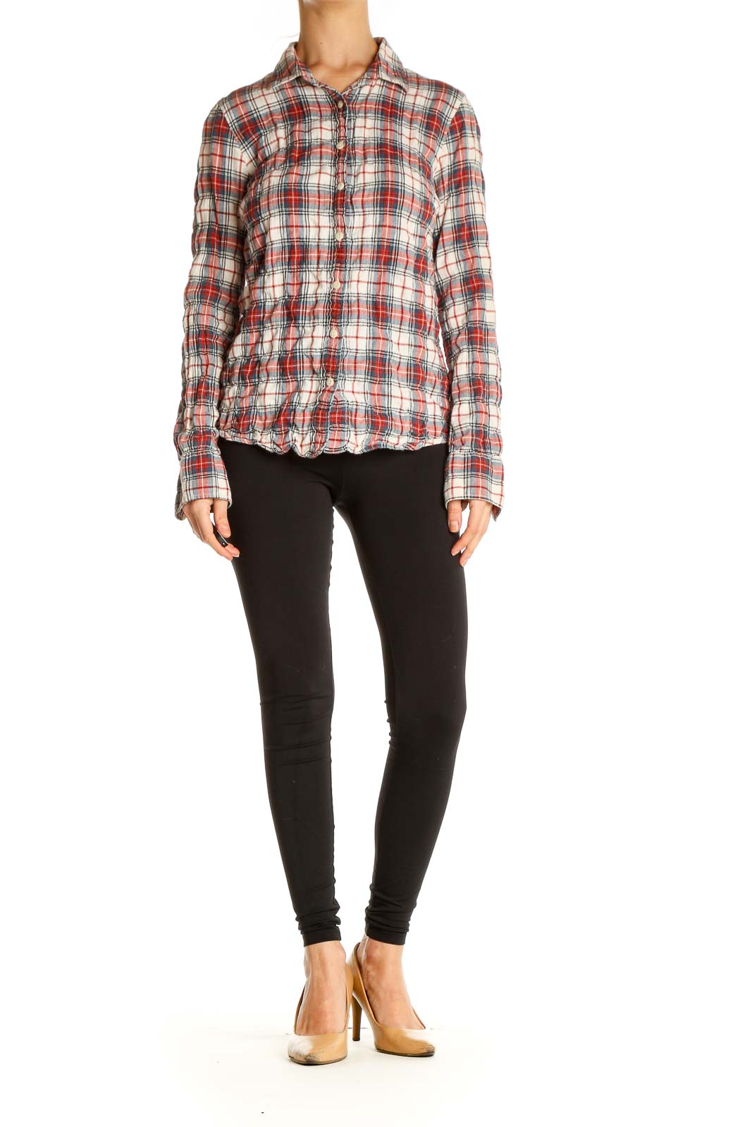 Red Checkered Casual Shirt