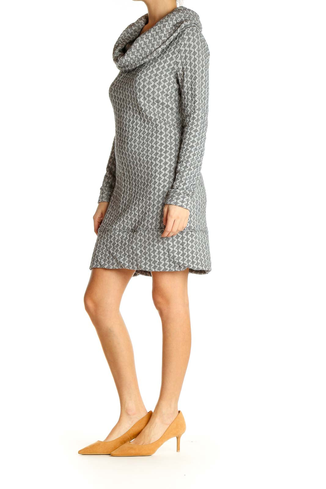 Gray Day Shift Dress